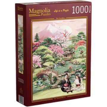 Puzzle Magnolia din 1000 piese - Grădina de ceai