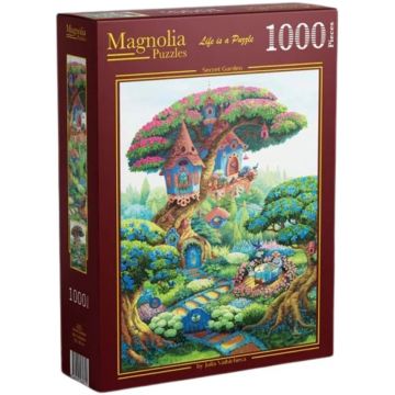 Puzzle Magnolia din 1000 piese - Grădina Secretă