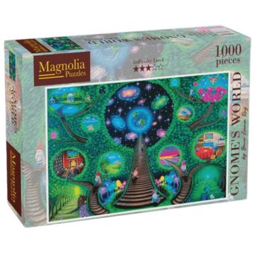 Puzzle Magnolia din 1000 piese - Lumea gnomilor