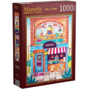 Puzzle Magnolia din 1000 piese - Magazinul de delicii de ciocolată