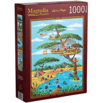 Puzzle Magnolia din 1000 piese - Oază