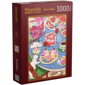 Puzzle Magnolia din 1000 piese - Ospățul pisicesc