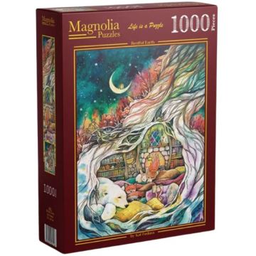 Puzzle Magnolia din 1000 piese - Pământ pașnic