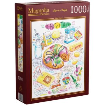 Puzzle Magnolia din 1000 piese - Tort regal