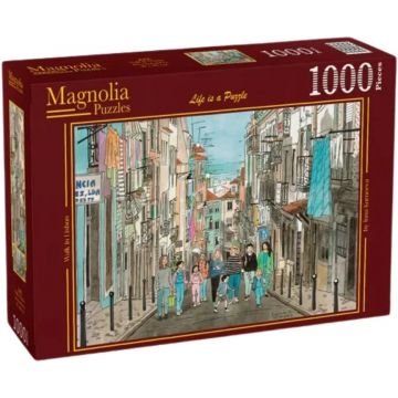Puzzle Magnolia din 1000 piese - Tur în Lisabona