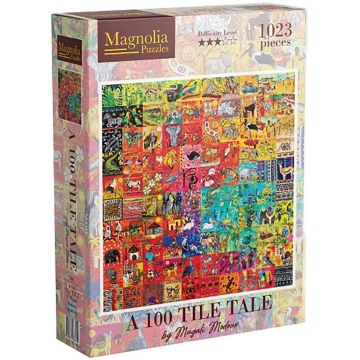 Puzzle Magnolia din 1023 piese - Colaj colorat