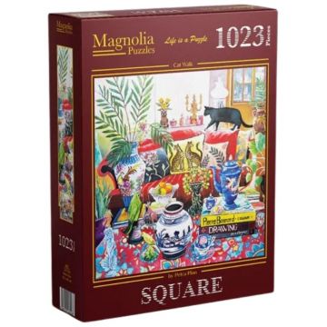 Puzzle Magnolia din 1023 piese - Poartă de pisici