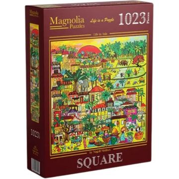 Puzzle Magnolia din 1023 piese - Viața în Asia