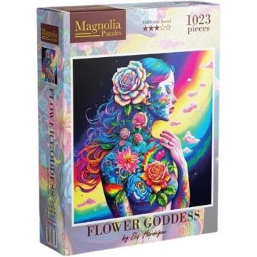 Puzzle Magnolia din 1023 piese - Zeița Florilor