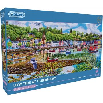 Puzzle panoramic Gibsons din 636 piese - Marea joasă în Tobermory
