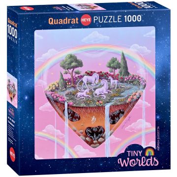 Puzzle pătrat Heye din 1000 piese - Unicornii