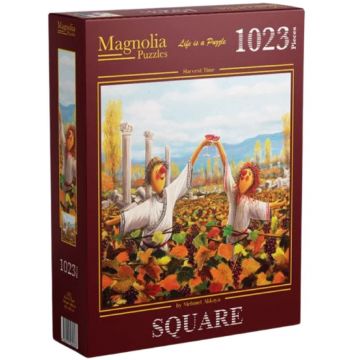 Puzzle pătrat Magnolia din 1023 piese - Timpul recoltei