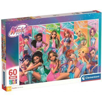 Puzzle pentru copii Clementoni din 60 maxi piese- Zânele Clubului Winx