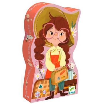 Puzzle pentru copii Djeco cu 36 de piese - Călătoria Miei