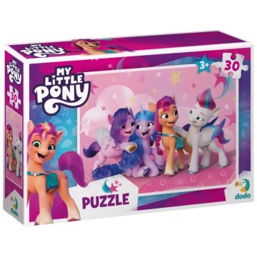 Puzzle pentru copii  DoDo din  30 piese - Micul Meu Ponei: Izzy, Zip, Pip și Sunny