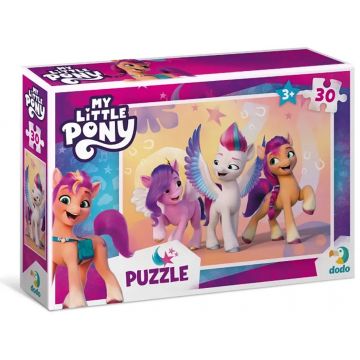 Puzzle pentru copii  DoDo din  30 piese - Micul Meu Ponei: Pip, Sunny și Zip