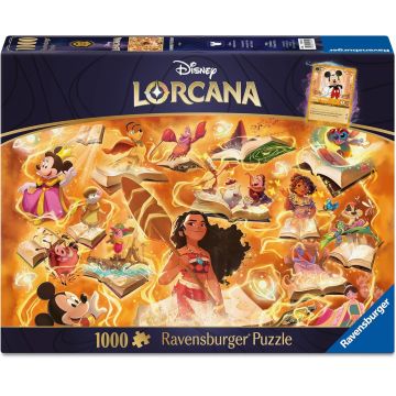 Puzzle Ravensburger de 1000 de bucăți  - Disney Lorcana: Glimmers of the Realm - Amber
