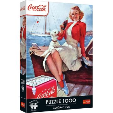 Puzzle Trefl din 1000 piese - Coca-Cola: Timp pentru pauză