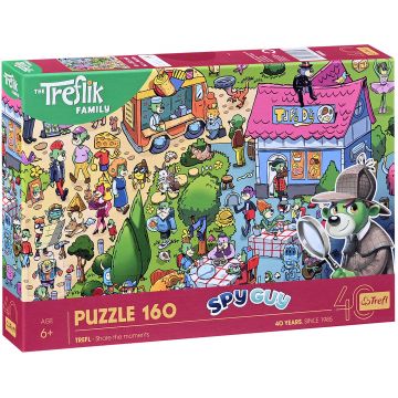 Puzzle Trefl din 160 piese - Treflix sărbătorește