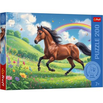 Puzzle Trefl din 200 piese - Cal maiestuos