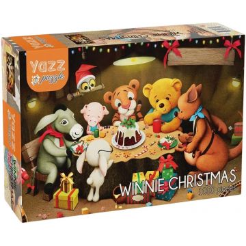 Puzzle Yazz Puzzle din 1000 piese - Crăciunul lui Winnie the Pooh