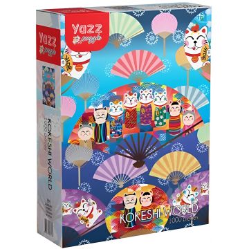 Puzzle Yazz Puzzle din 1000 piese - Lumea Kokeshi