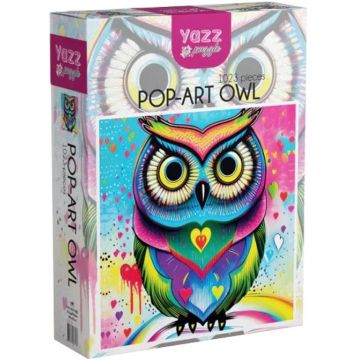Puzzle Yazz Puzzle din 1023 piese - Bufniță pop art