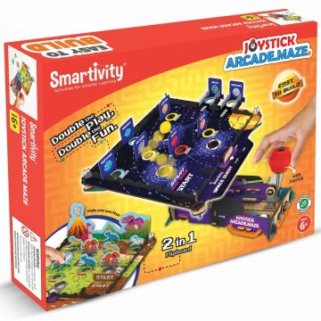 Set de construcție din lemn Smartivity - Labirint, 122 piese