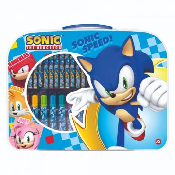 Set de desen AS Company - Sonic, cu carcasă