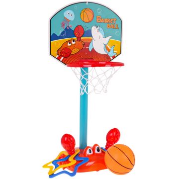 Set de joacă  King Sport - Coș de baschet pe un suport cu bază de crab