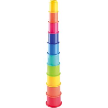 Set de joacă  PlayGo - Piramidă cu cupe, curcubeu