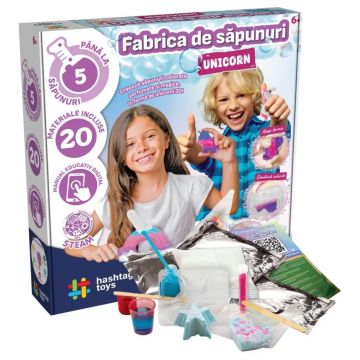 Trusă creativă  Hashtag Toys - Unicorn Soap Factory