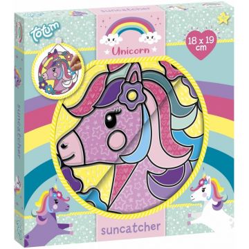 Trusă creativă  Totum - Decorațiune DIY pentru ferestre cu unicorn
