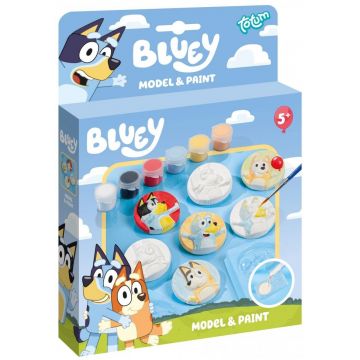 Trusă creativă  Totum - Figurine din ipsos DIY Bluey
