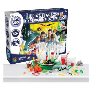 Trusă de experimente științifice Hashtag Toys - 250 de experimente
