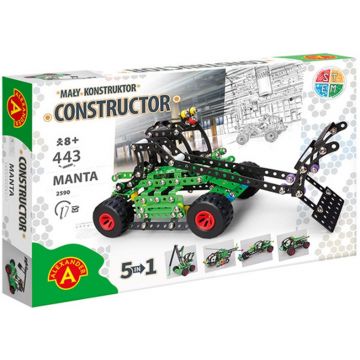 Constructor de metal 5 în 1 Alexander - Manta, 443 piese