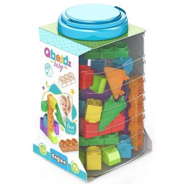 Constructor Engino Baby Qboidz - Noțiuni introductive, mare, 72 de piese