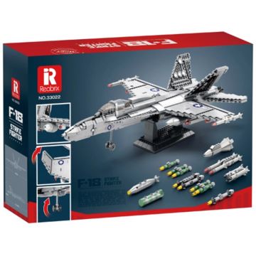Constructor Reobrix - Avion F-18 Strike Fighter Hornet, 1387 piese