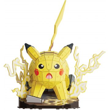 Figurină 3D de asamblat Spin Master 4D Build - Pokemon Pikachu, 201 piese