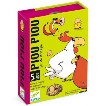 Joc de cărți pentru copii Djeco - Piou Piou