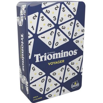 Joc de logică Goliath - Triominos pentru călătorie într-o cutie de metal