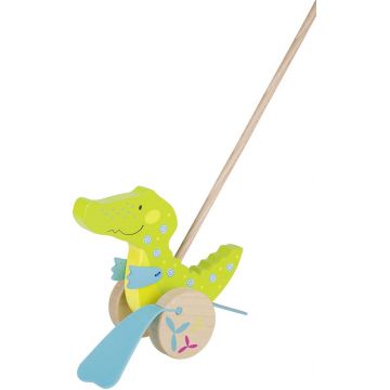 Jucarie din lemn de impins Goki Susibelle - Dragon
