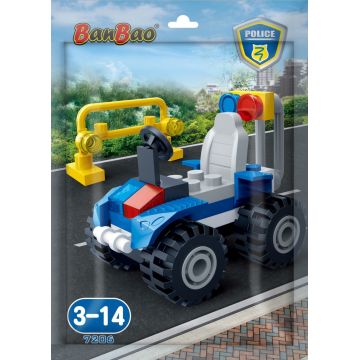 Mini set de construcții BanBao - Buggy de poliție, 34 piese