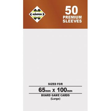 Protecții pentru cărți de joc Kaissa Premium Sleeves 65 x 100 mm (Large) - 50 buc.