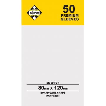 Protecții pentru cărți de joc Kaissa Premium Sleeves 80 x 120 mm (supradimensionat) - 50 buc.