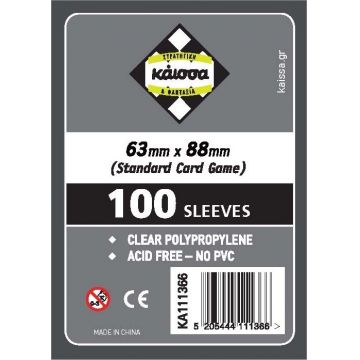 Protecții pentru cărți de joc Kaissa Sleeves 63 x 88 mm (MTG Card Game) - 100 buc.