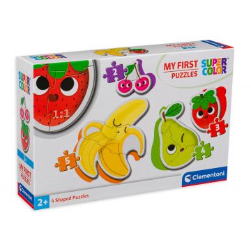 Puzzle bebe Clementoni 4 in 1 - Fructe si legume