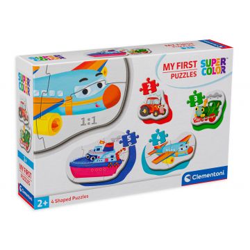 Puzzle bebe Clementoni 4 în 1 - Vehicule