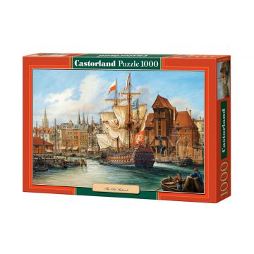 Puzzle Castorland din 1000 de piese - Vechiul Gdanski, Polonia