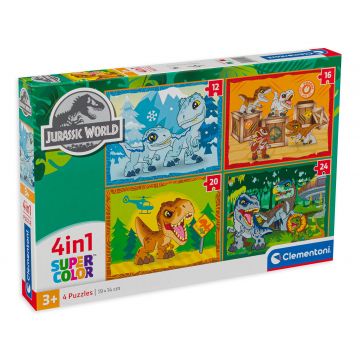 Puzzle Clementoni 4 în 1 - Jurassic World